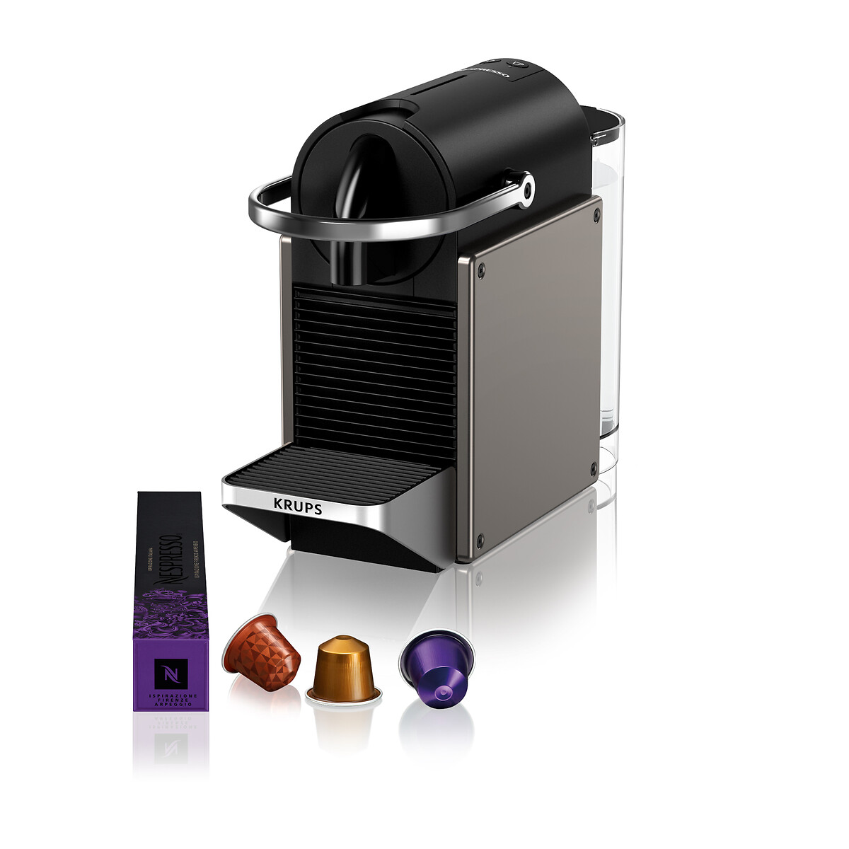 Machine à café Nespresso Pixie YY5290FD titane, KRUPS