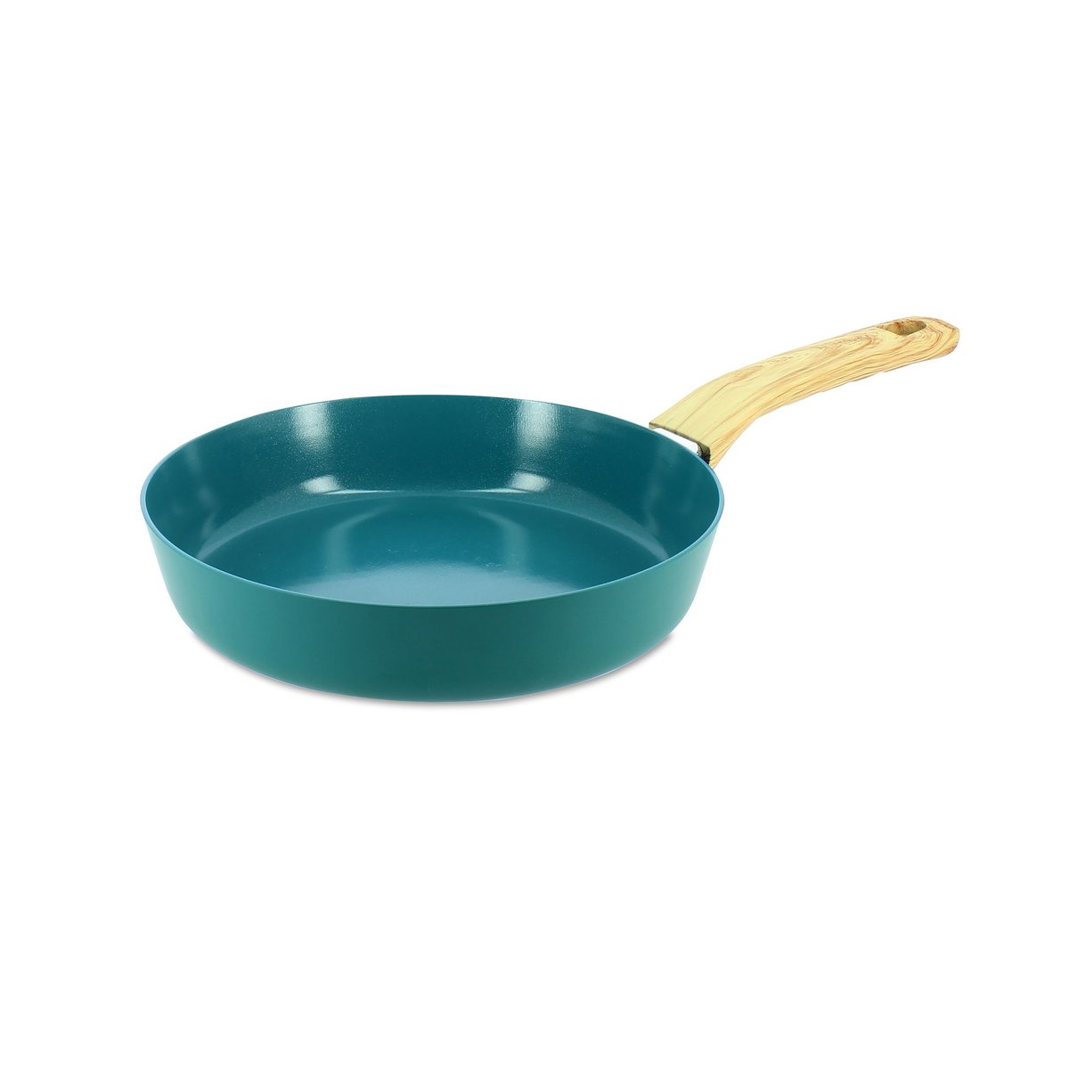 Poêle 20cm en aluminium recyclé, COLORAMA bleu canard, MENASTYL