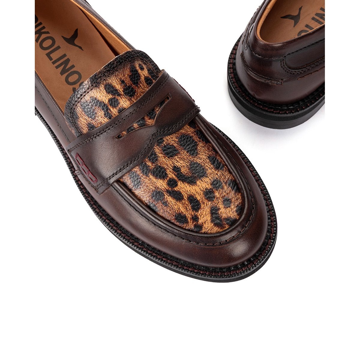 Mocassins cuir Deva marron, PIKOLINOS