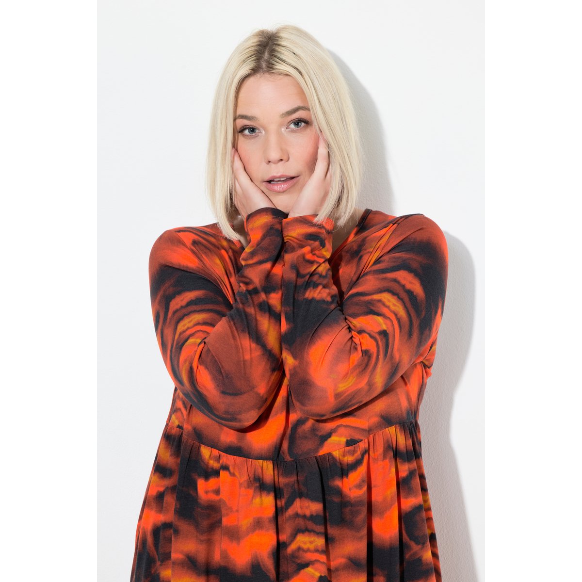 Robe maxi avec poches rouge vin foncé, ULLA POPKEN
