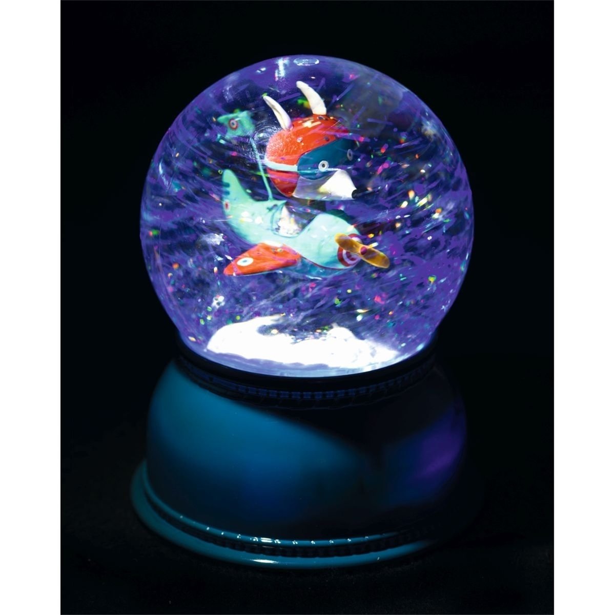 Veilleuse boule à neige Avion multicolor, DJECO