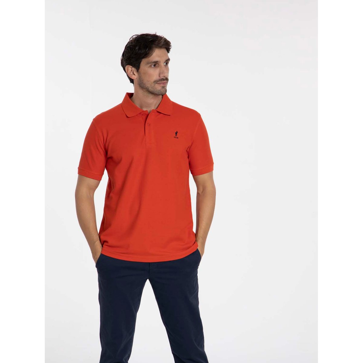 Polos manches courtes en coton ORLY rouge, GENTLEMAN FARMER