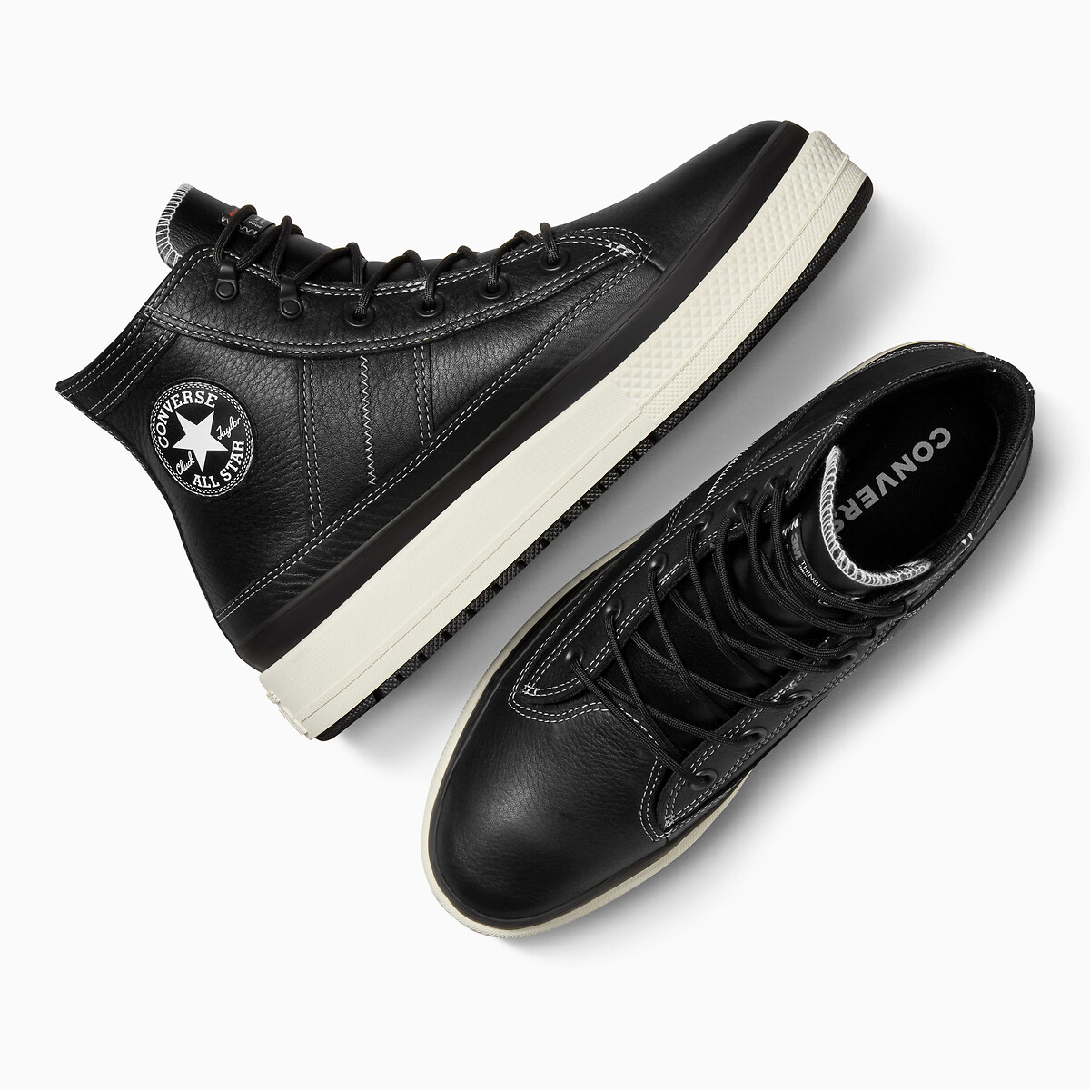 All Star Equip Hi Counter Climate High Top Trainers in Leather black, CONVERSE