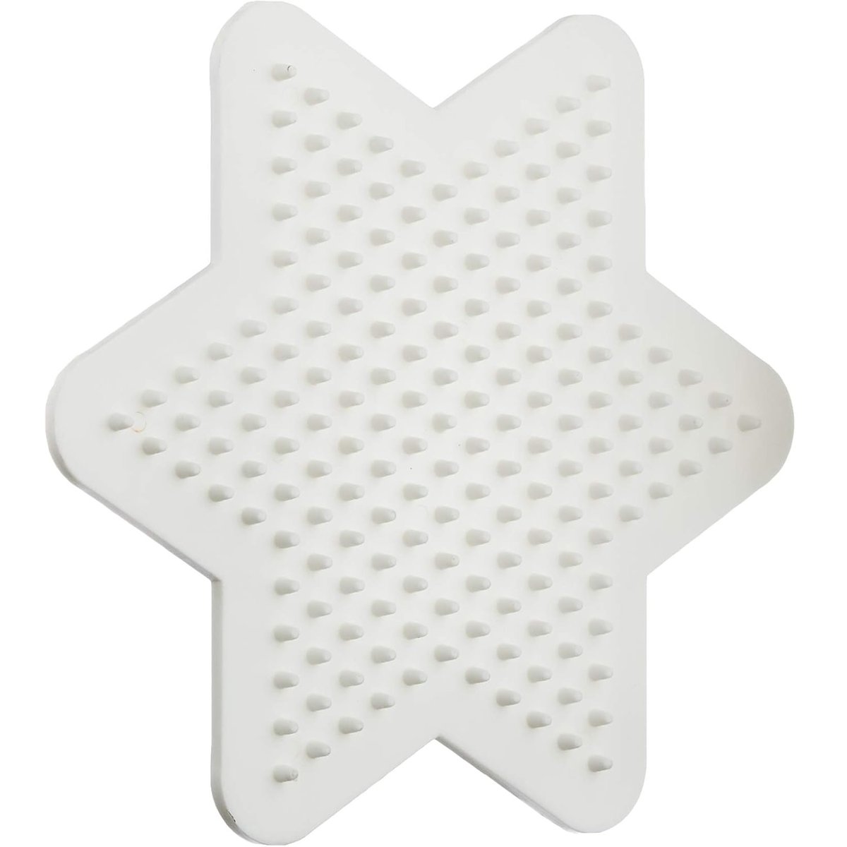 Plaque petite étoile perles plastique Midi blanc, HAMA