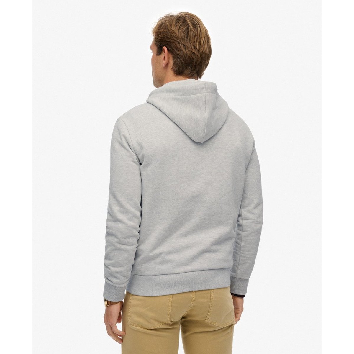Sweat à capuche décontracté Mountain gris glacier chiné, SUPERDRY