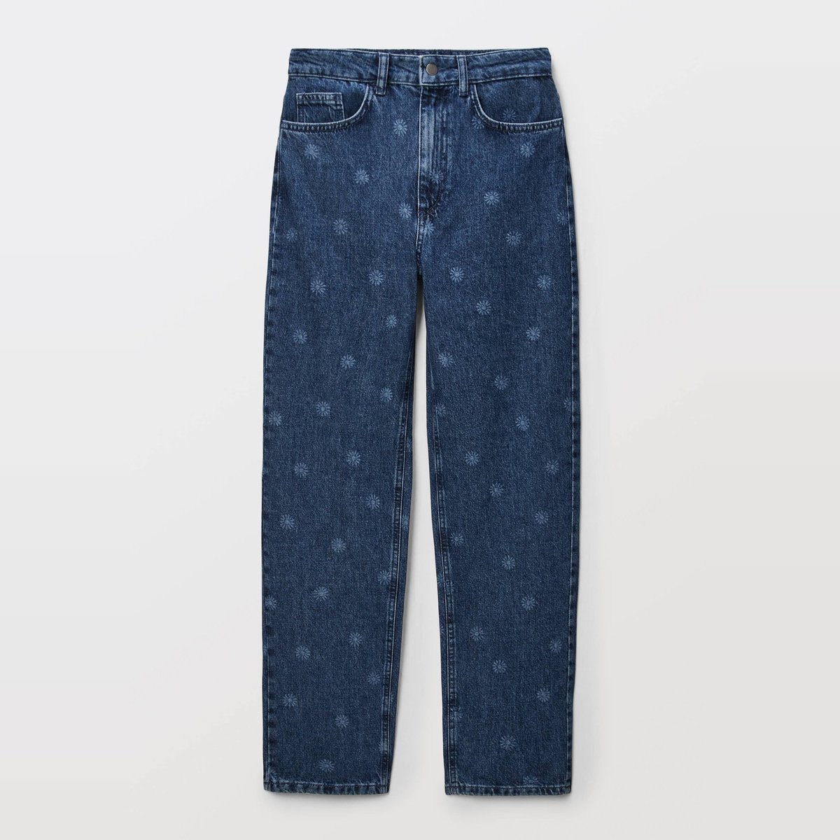 Jean droit à motifs stone denim, MONOPRIX