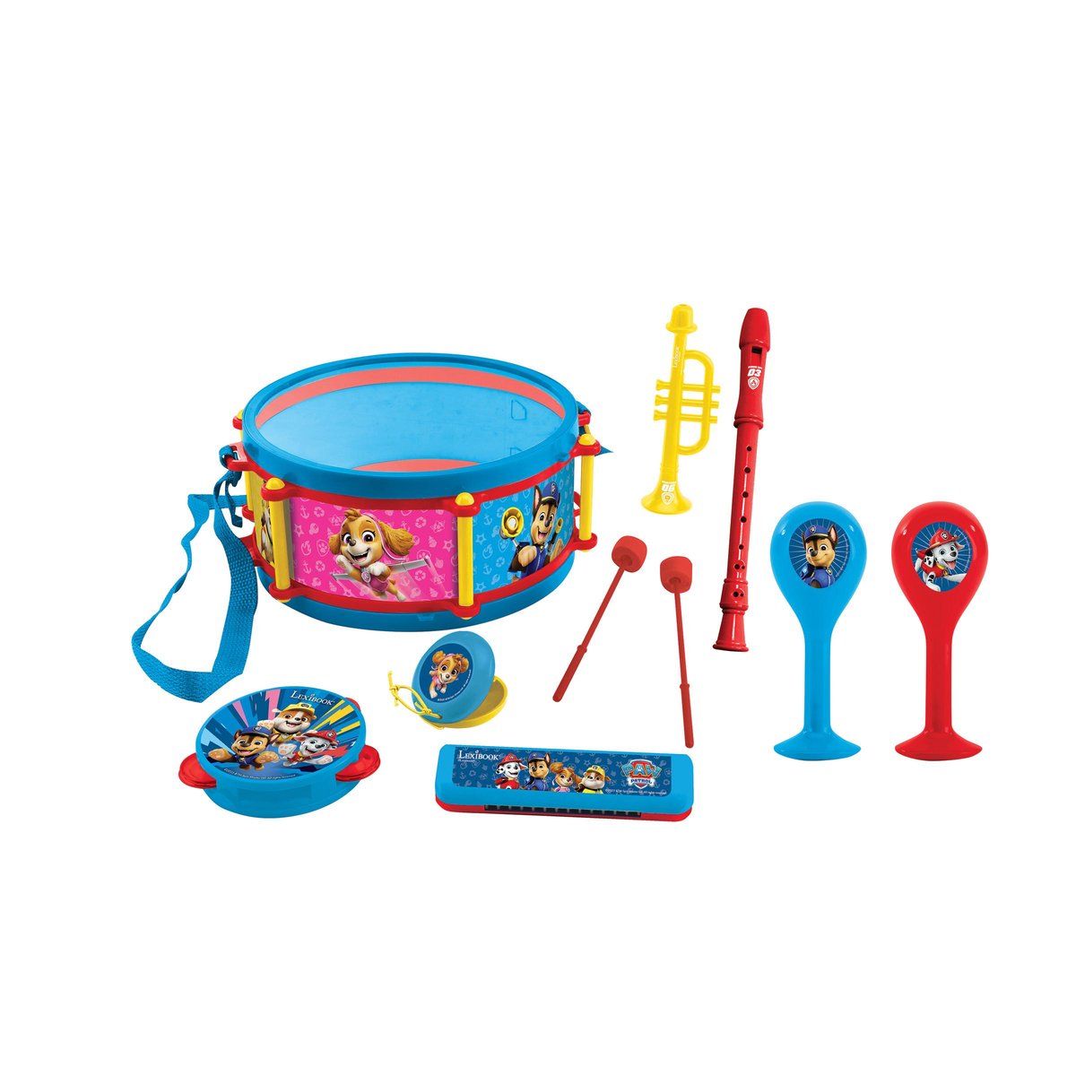 Set Musical 7pcs Pat’ Patrouille bleu, LEXIBOOK