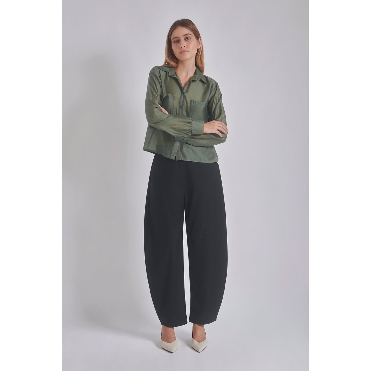 Pantalon barrel HUDSON noir, BENOA