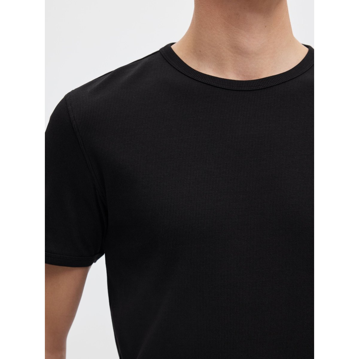 T-Shirt noir - black1, SELECTED