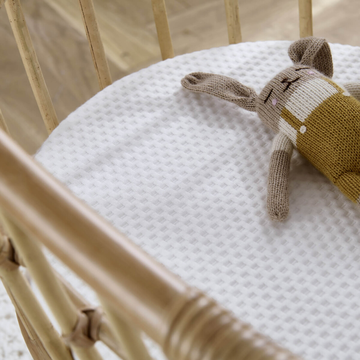Aria Wave Crib natural rattan, CUDDLECO