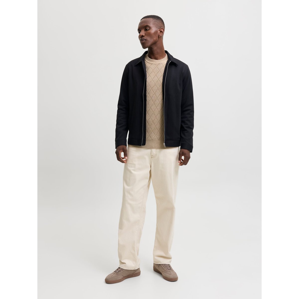Pull En Maille petrified oak, JACK & JONES