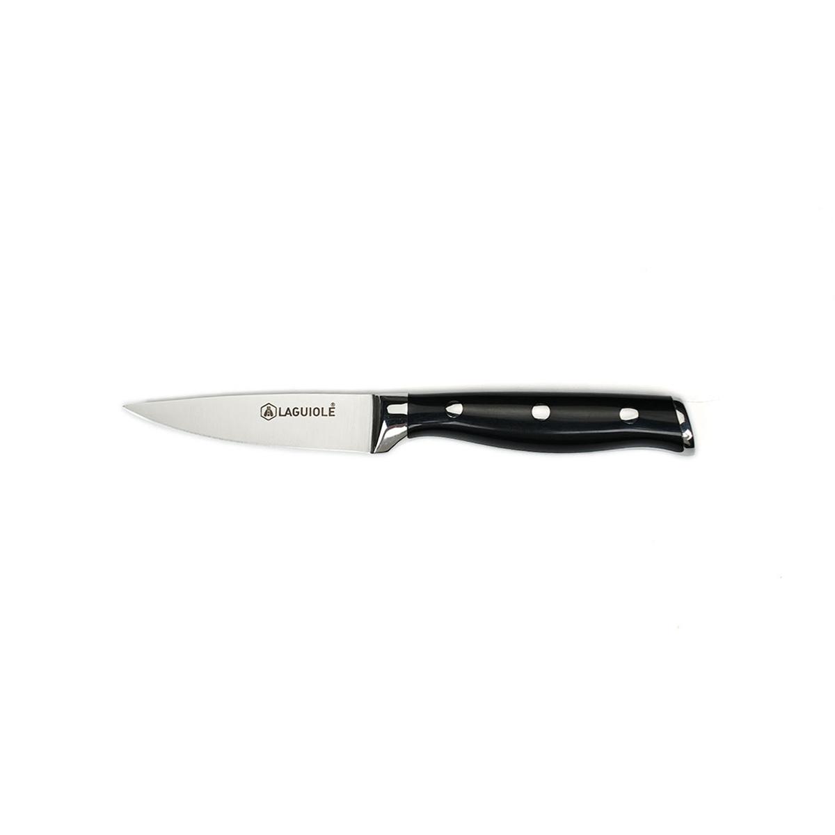 Couteau à légumes noir 20cm - "Essentials" couleur unique, LAGUIOLE CUISSON