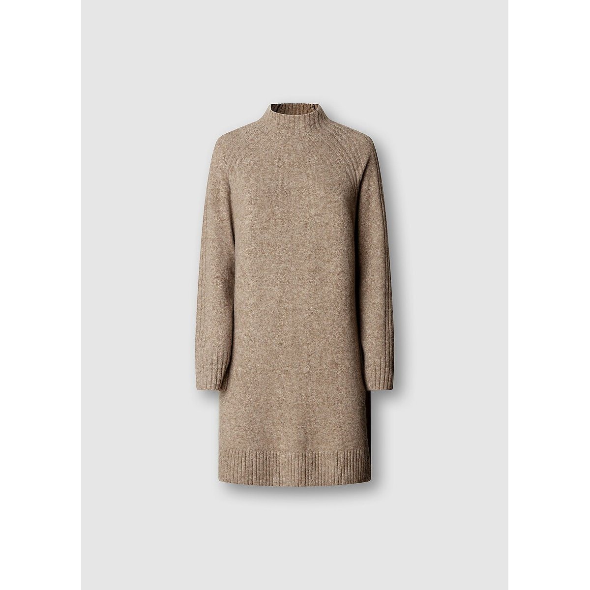 Robe pull à col montant beige, PEPE JEANS