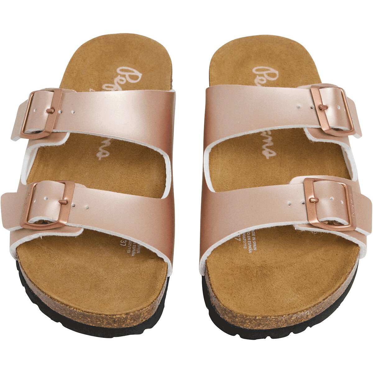 Mules doubles brides Oban Classic bronze, PEPE JEANS