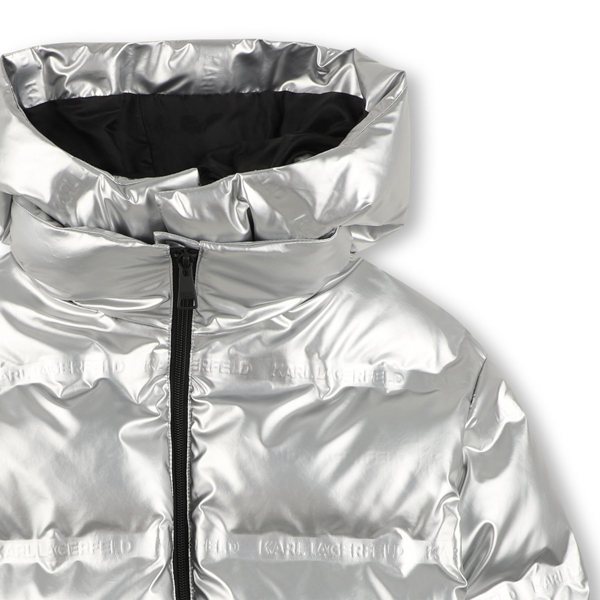 Doudoune à capuche silver, KARL LAGERFELD KIDS