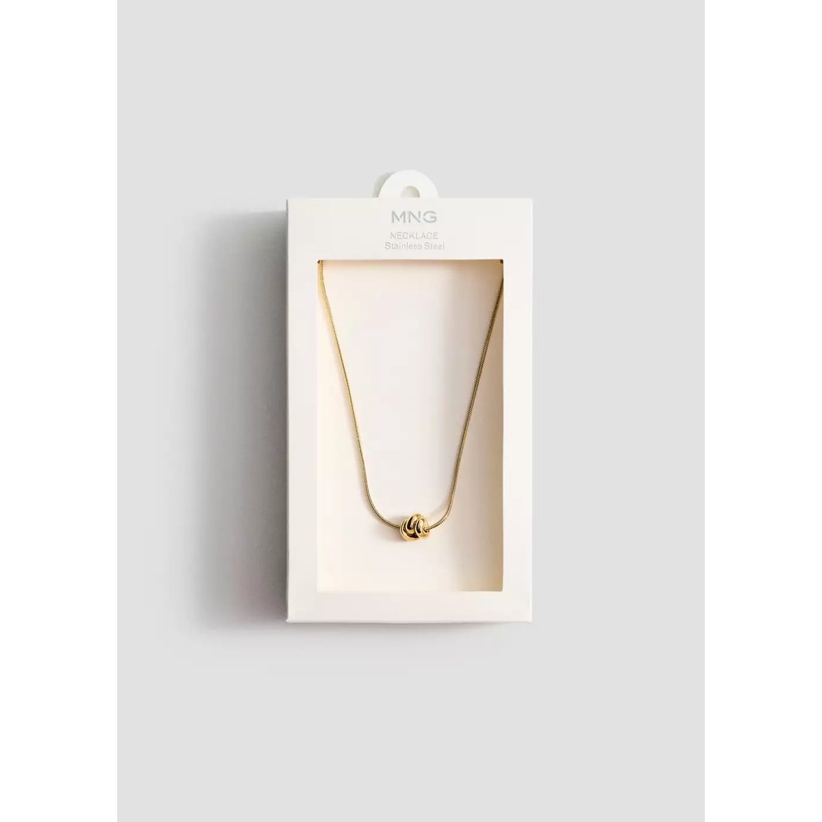 Collier détail perle or, MANGO