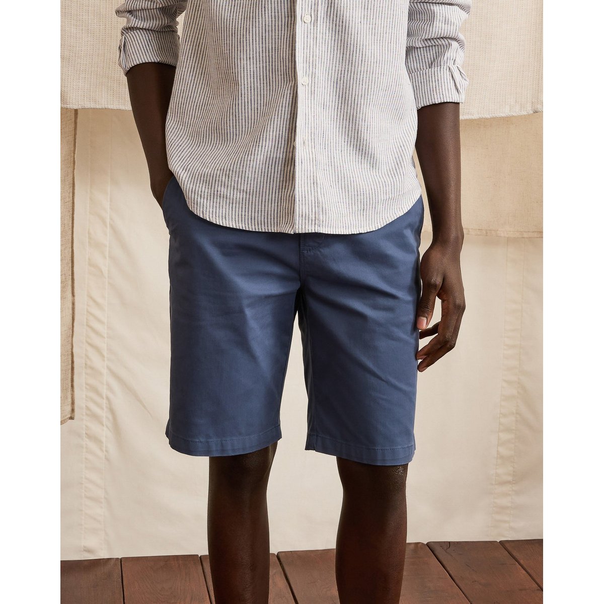 Short chino SAULIEU bleu marine, FAGUO