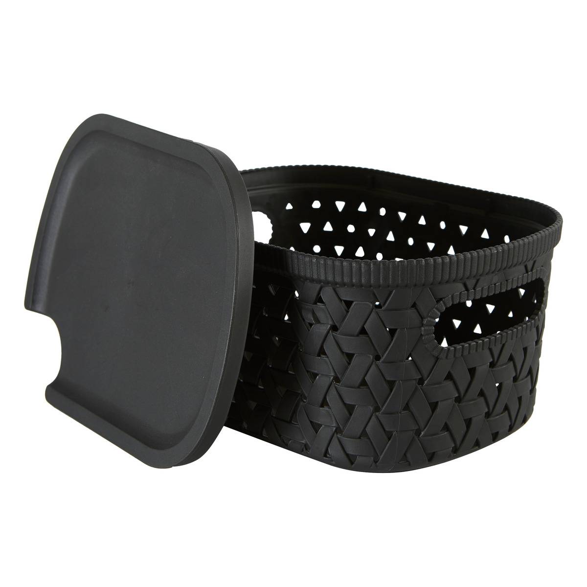 Panier de rangement 2,3L TRESSY noir, 5FIVE SIMPLY SMART