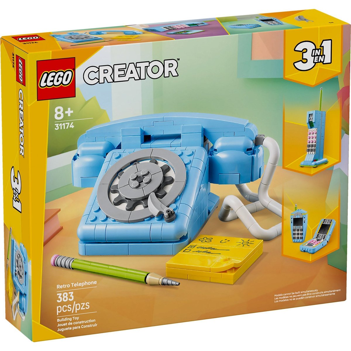 LEGO Creator - Le téléphone rétro - 31174 bleu, LEGO