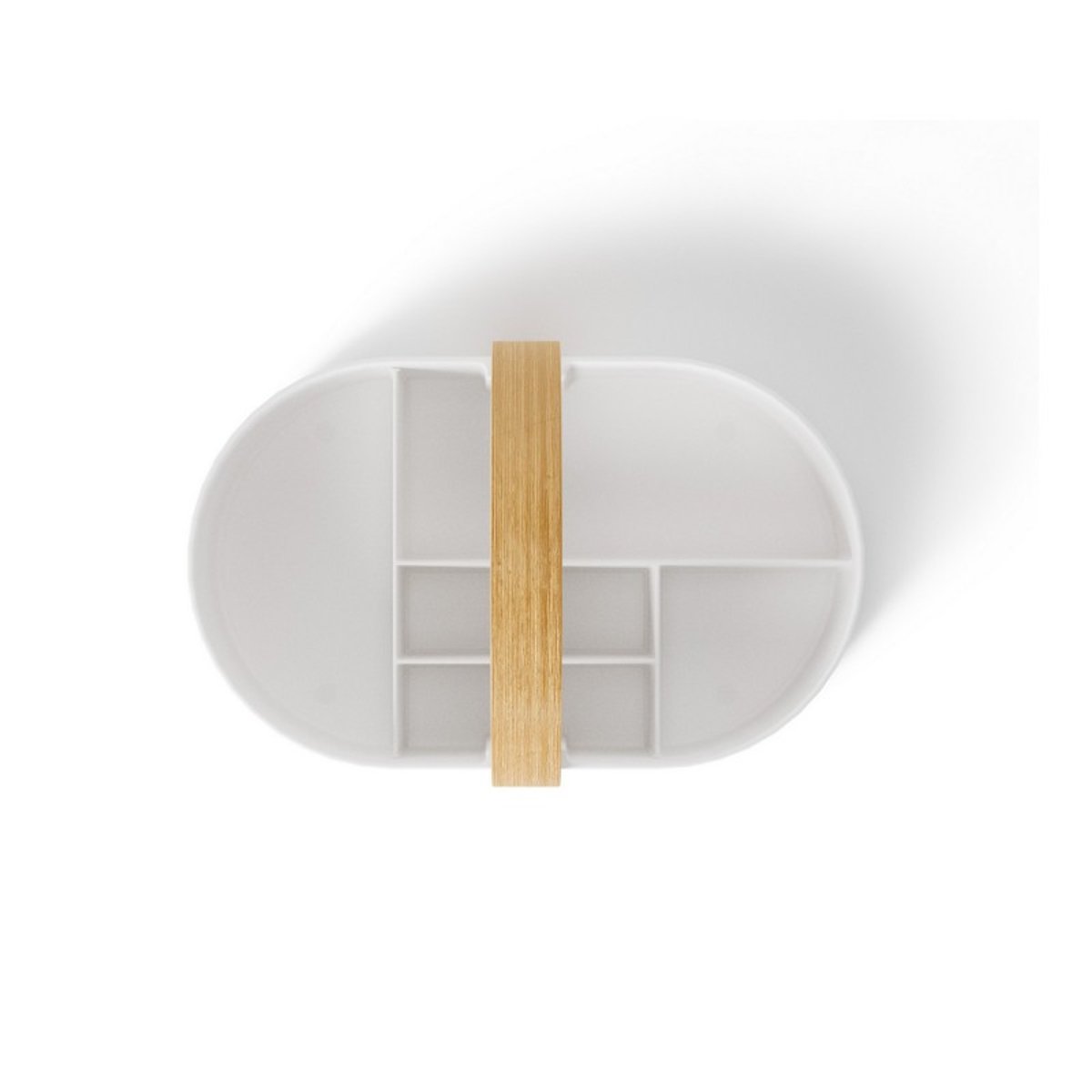 Panier rangement design poignée  BELLWOOD blanc, UMBRA