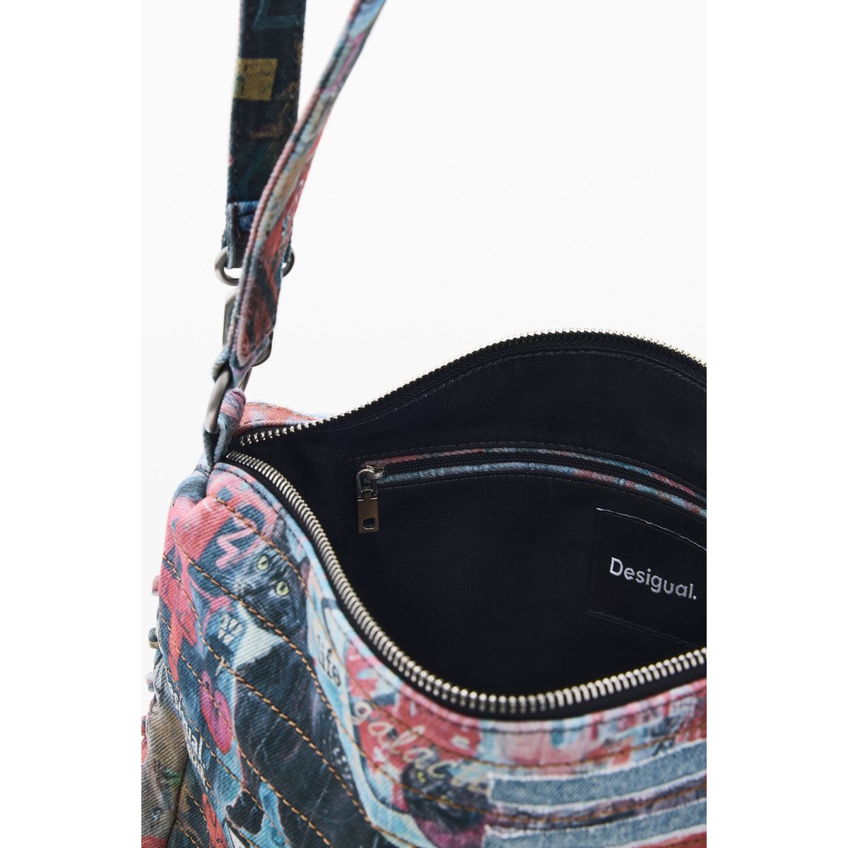Sac en jean moyen multicolore, DESIGUAL