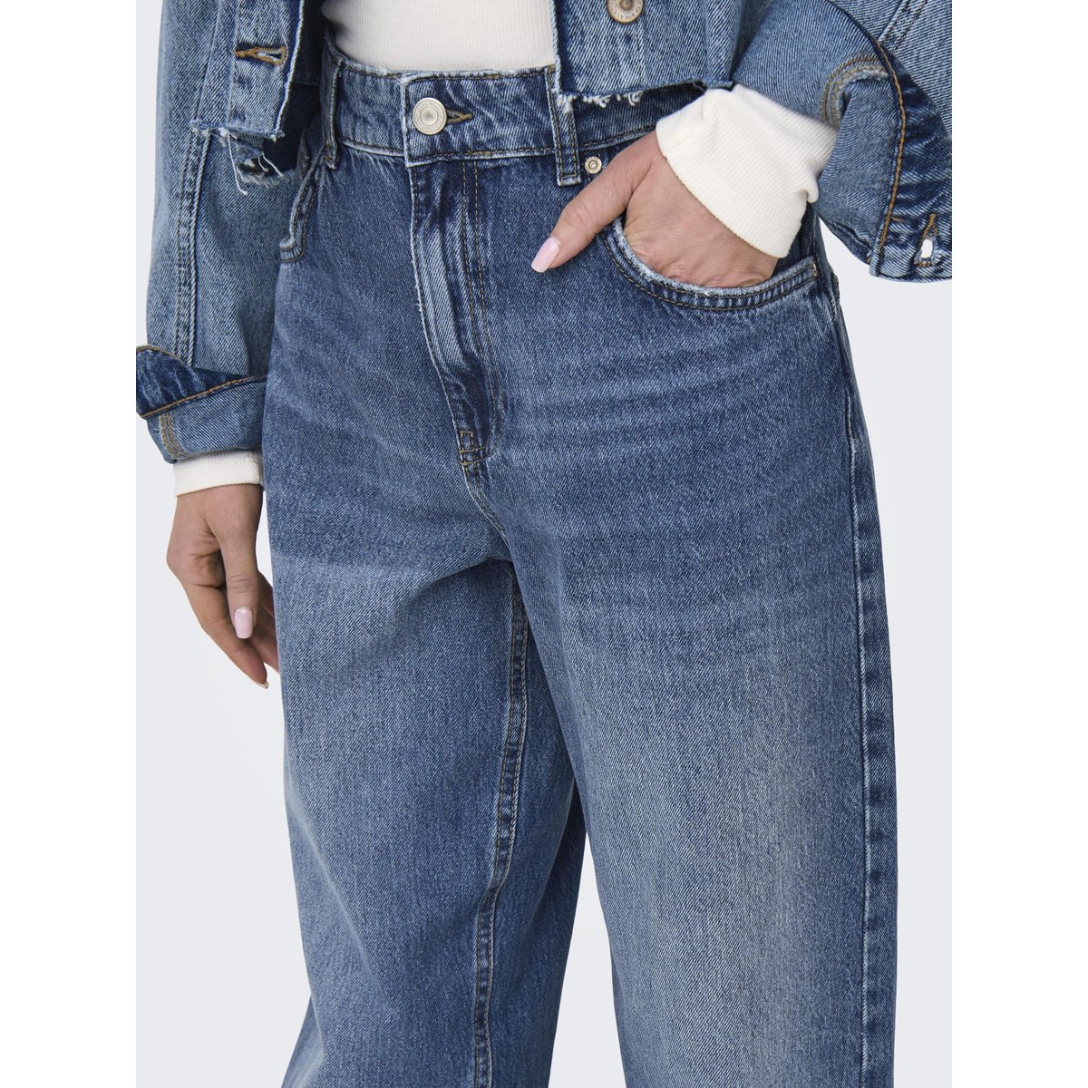 Jean Baggy Fit medium blue denim, ONLY