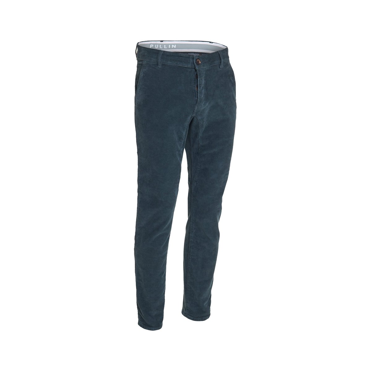PANTALON CHINO VELOURS DEEPFOREST vert, PULLIN