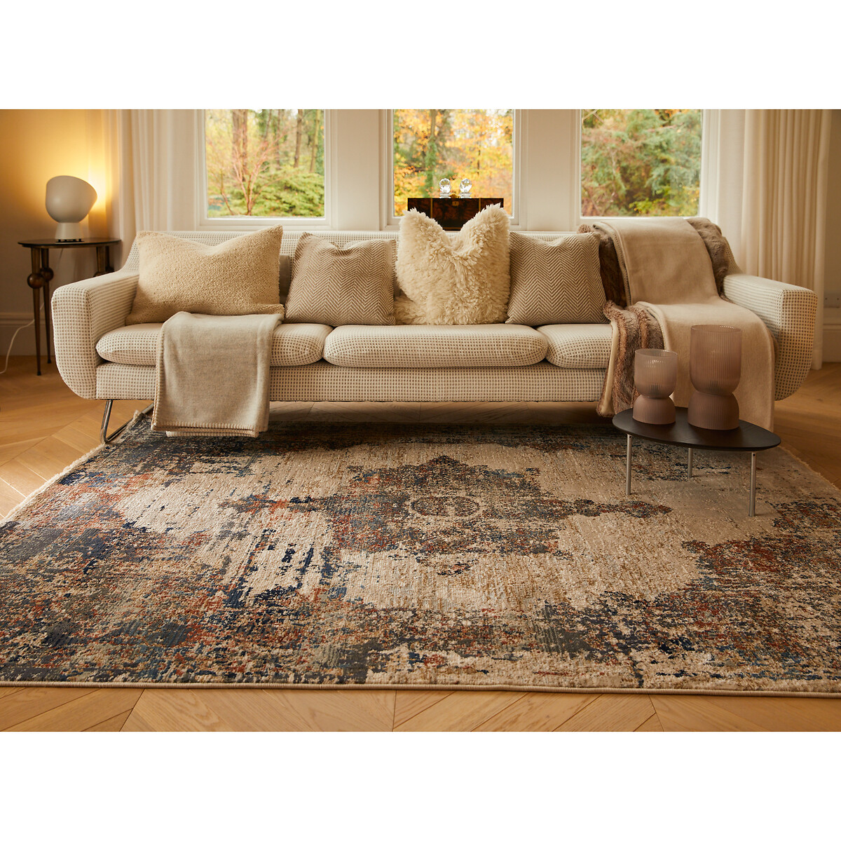 Faded Distressed Antique Traditional Rug multi-coloured, SO'HOME