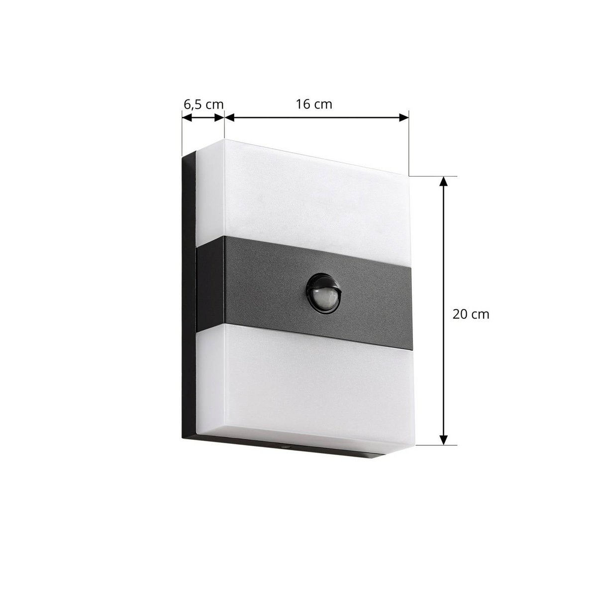 Applique extérieure en inox moderneLED anthracite, blanc, PRIOS
