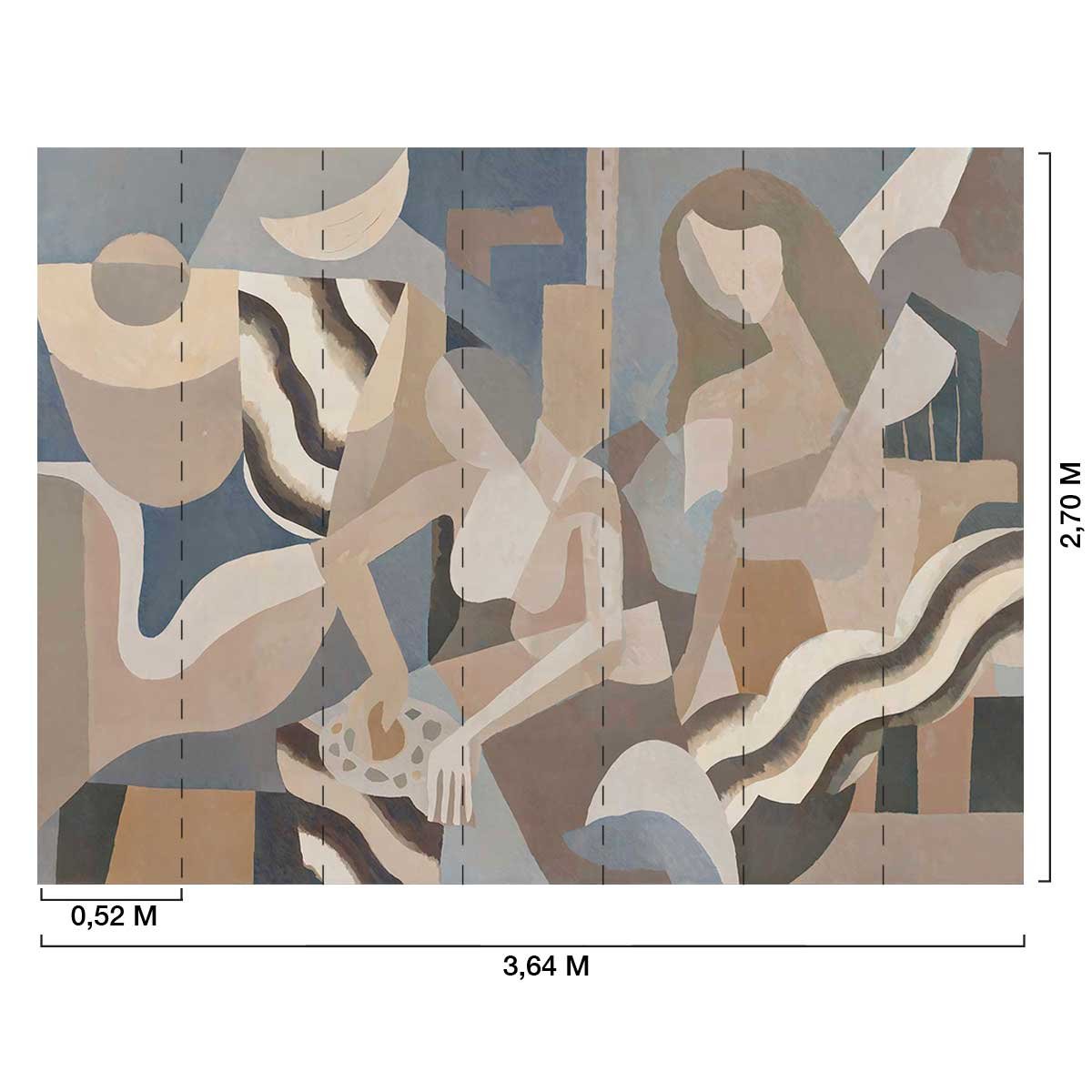 Papier peint Oasis Désertique bleu, HEXOA