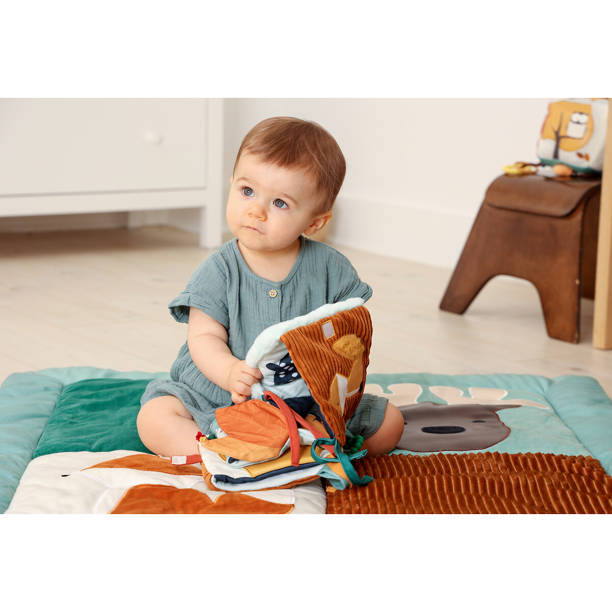 Livre d'éveil forêt multicolore, LITTLE BIG FRIENDS