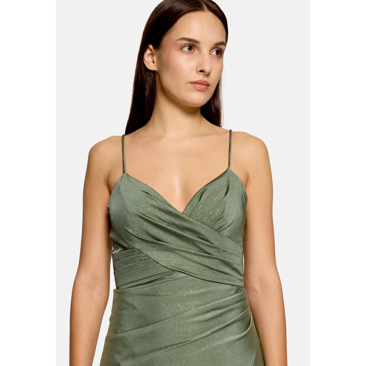 Robe de soirée au look scintillant green/green, VERA MONT