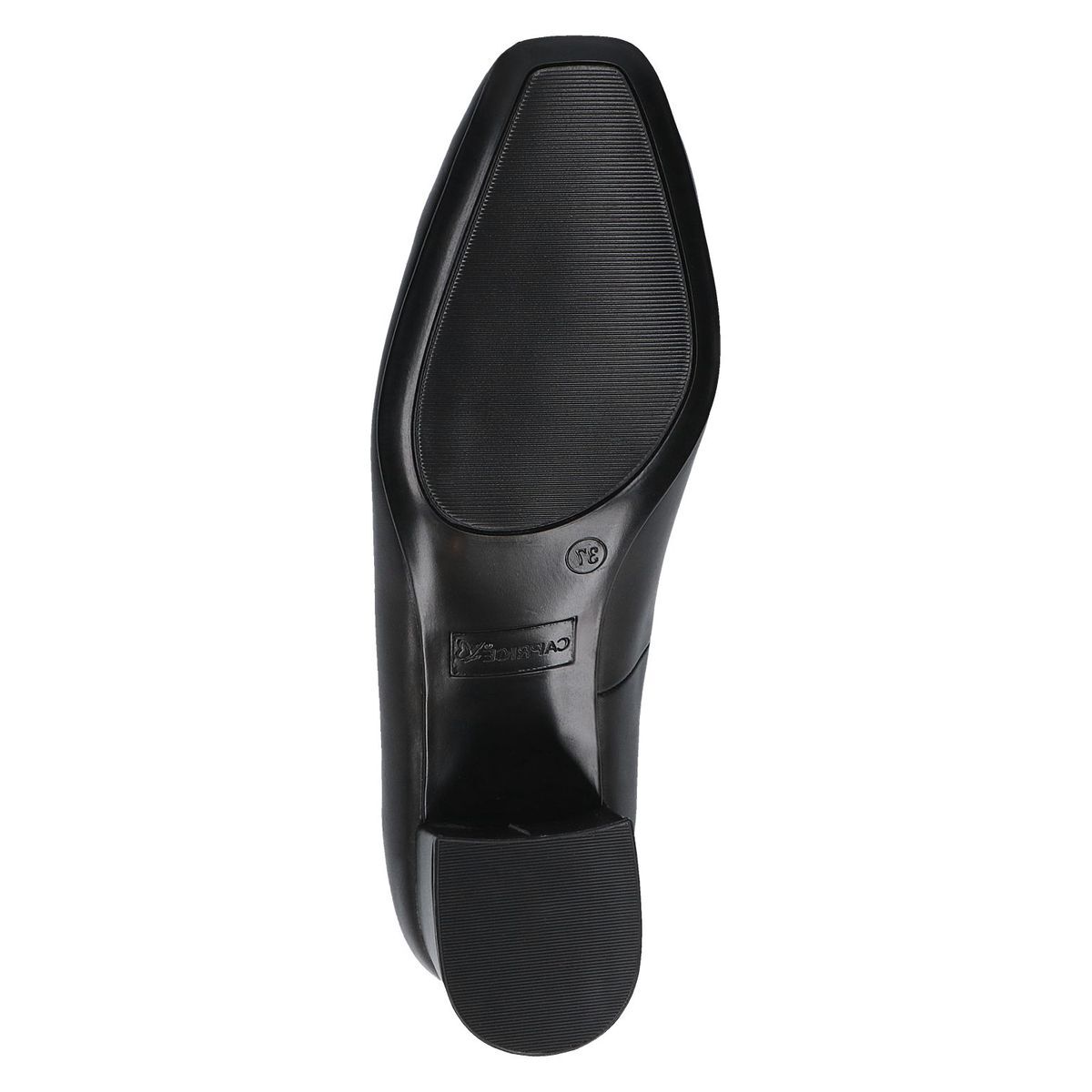 Escarpin en cuir noir nappa, CAPRICE
