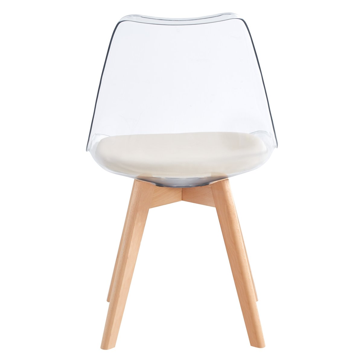 Lot de 4 chaises scandinaves, CARMEN beige, NORDLYS