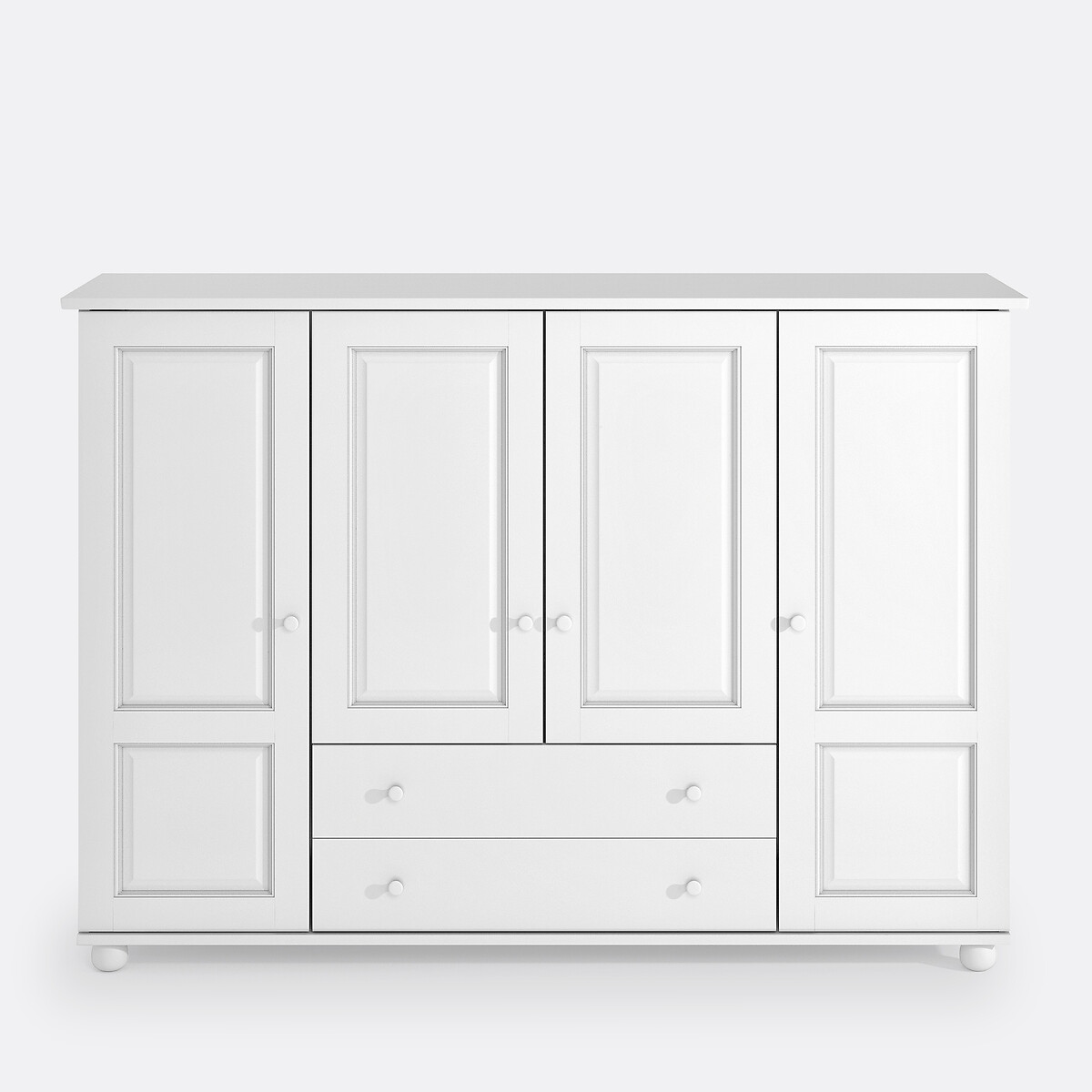 Kleiderschrank Redmond, Kleiderstange weiss, SO'HOME