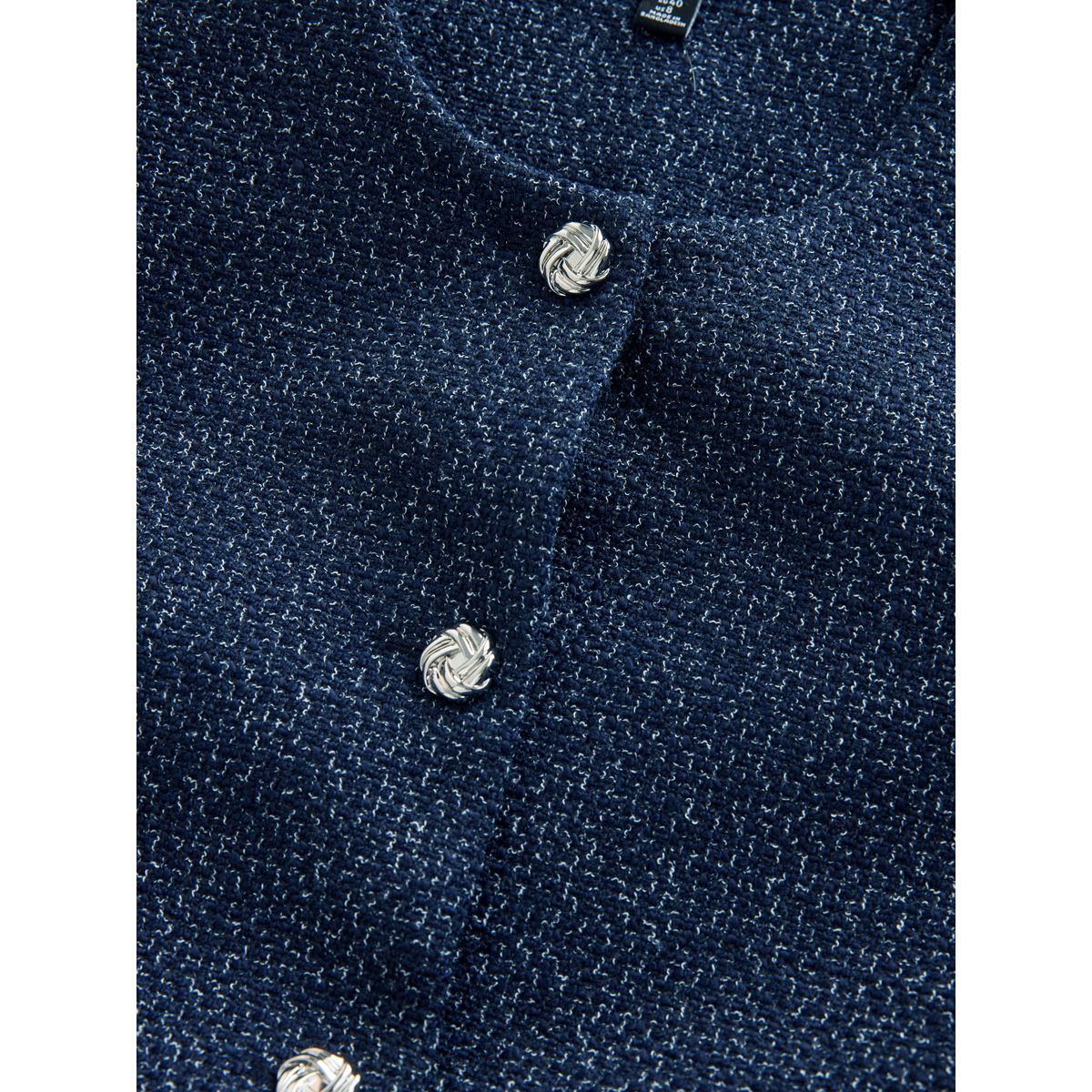 Veste bouclée mouchetée à ceinture bleu marine, NEXT