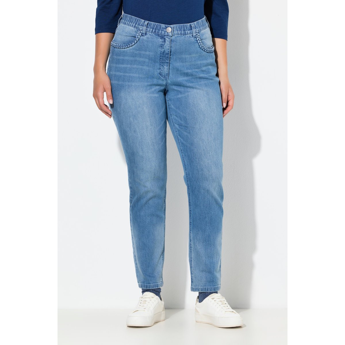Jean Mia, jambe droite et fine bleu jean, ULLA POPKEN