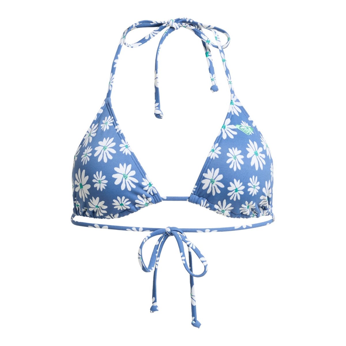 Haut de maillot de bain bikini triangle PRINTED ESSENTIALS TIKI TRI. bleu dutch blue flower soul small, ROXY