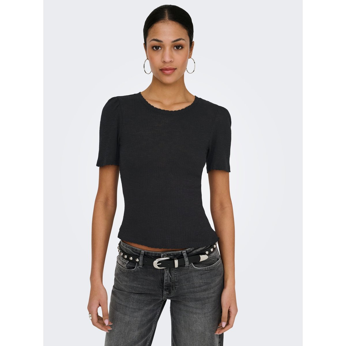 T-Shirt noire - black, ONLY
