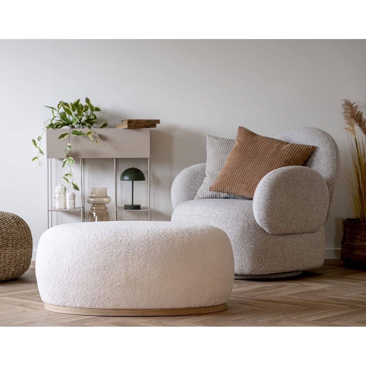 Fauteuil - JAVIER gris clair, BEST MOBILIER