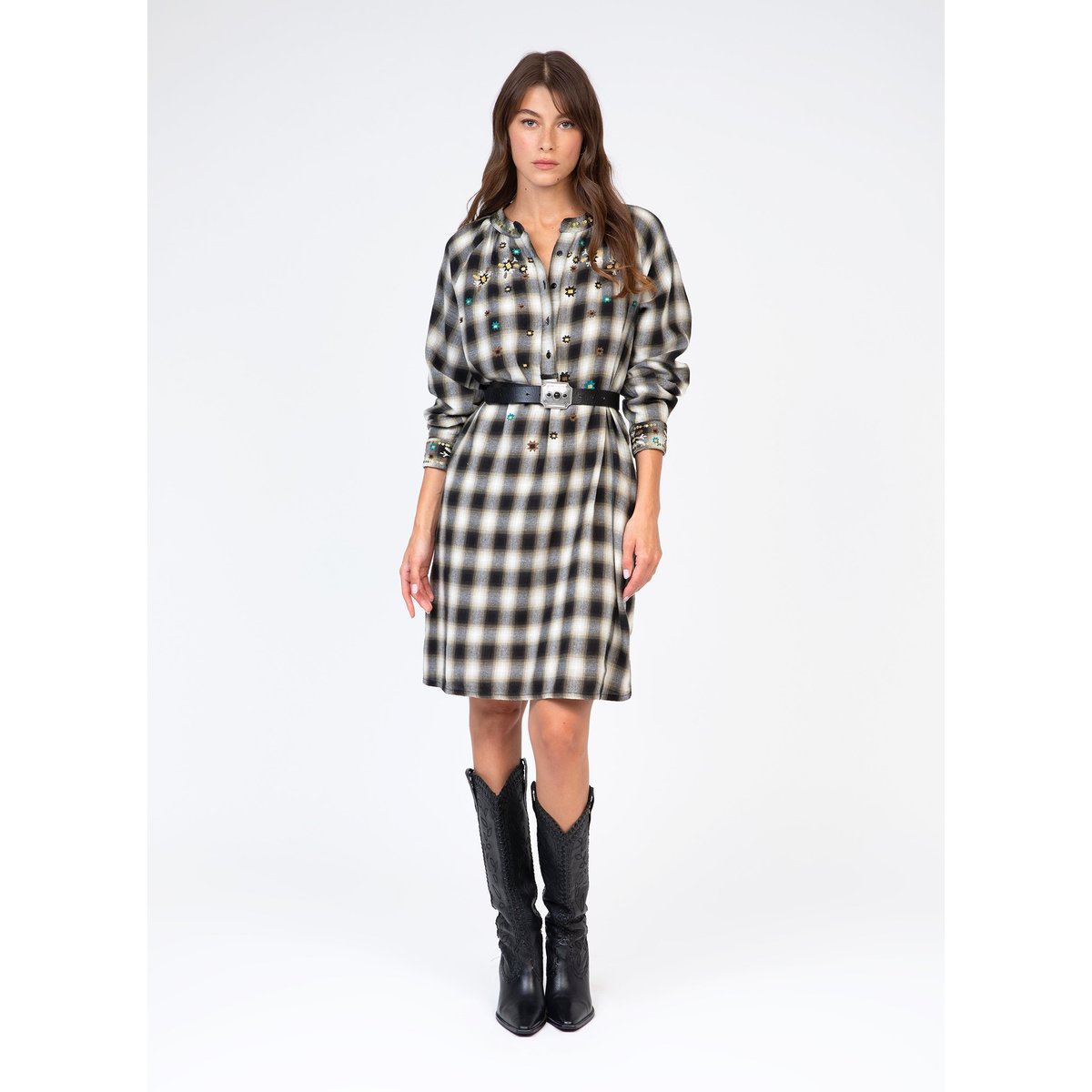 Robe Midi ORNELLO noir, AN'GE