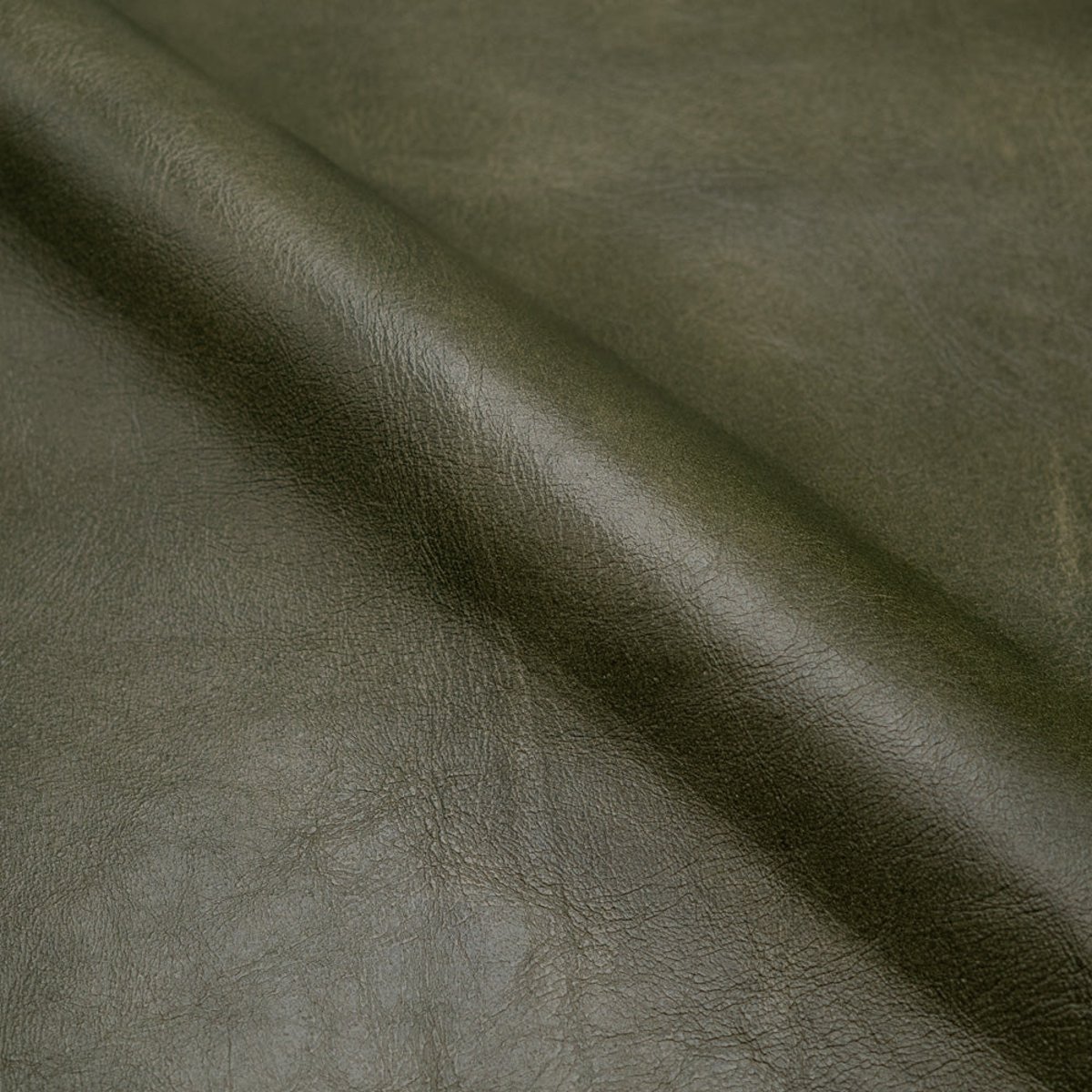 Banc 100 cm en cuir de buffle - ÉMILE vert, MAISON PAVANE