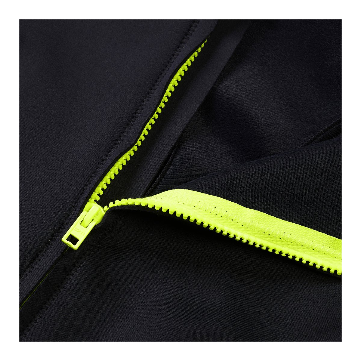 Maillot de bain 1 pièce sans manches à fermeture éclair avant motif/style blocs de couleurs noir / jaune, SPEEDO