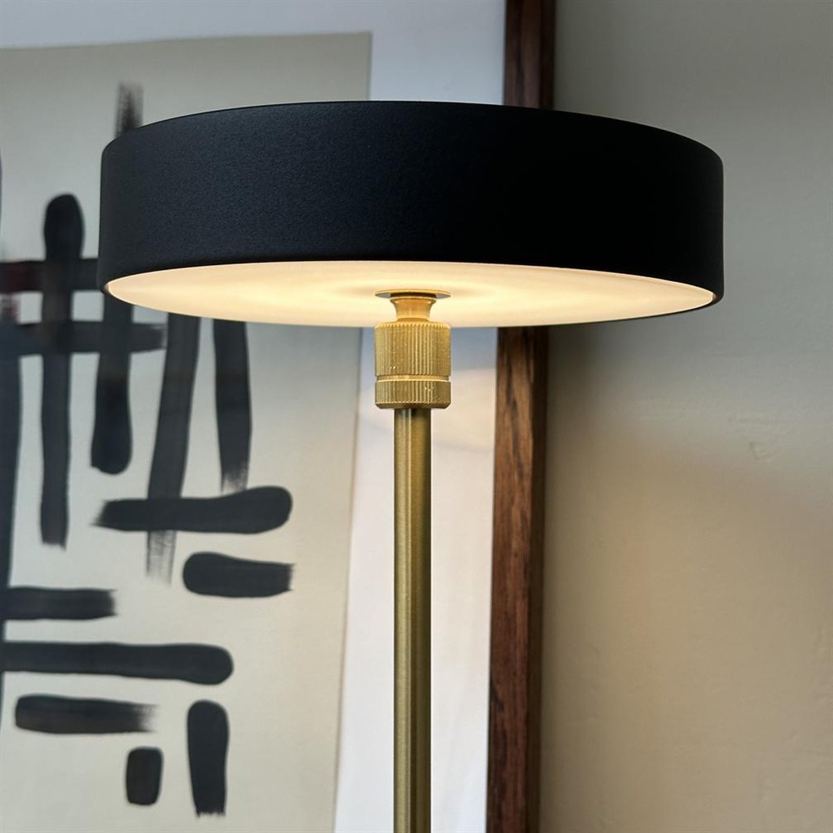 Lampe à poser LED MOONLIGHT noir, marbre noir, DYBERG LARSEN