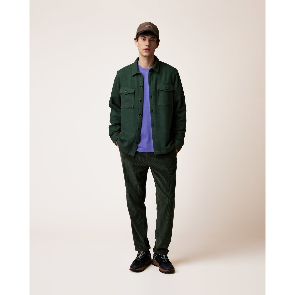 Sur-chemise vert foncé, FAGUO