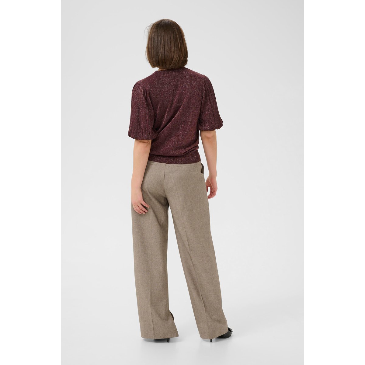 Pullover tricoté marron fudge, KAFFE