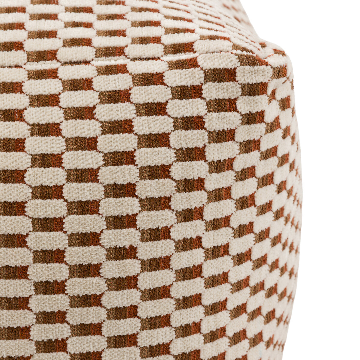 Maria Jacquard Pouffe 55x55cm rust, ÉDITÉ