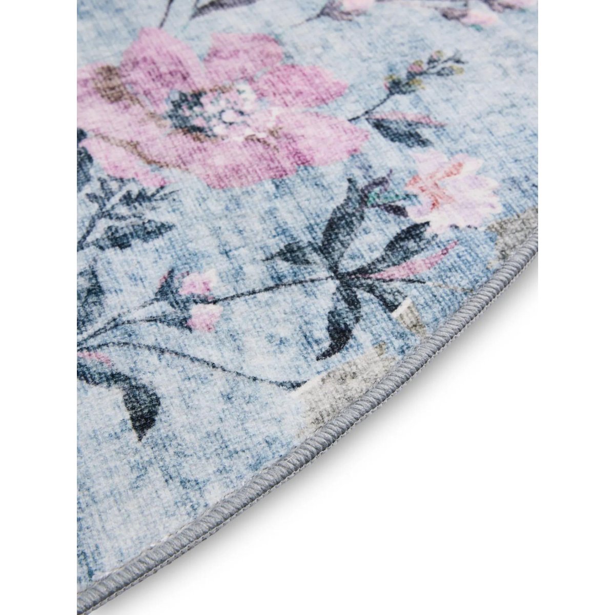 Tapis rond de couloir MILLY multicouleur/bleu, BENUTA