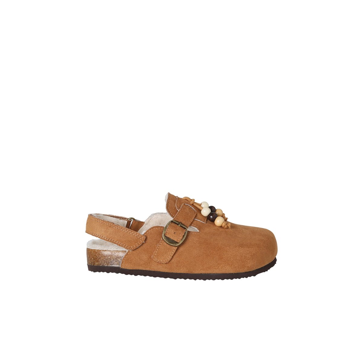 Chausson mule marron, VERTBAUDET