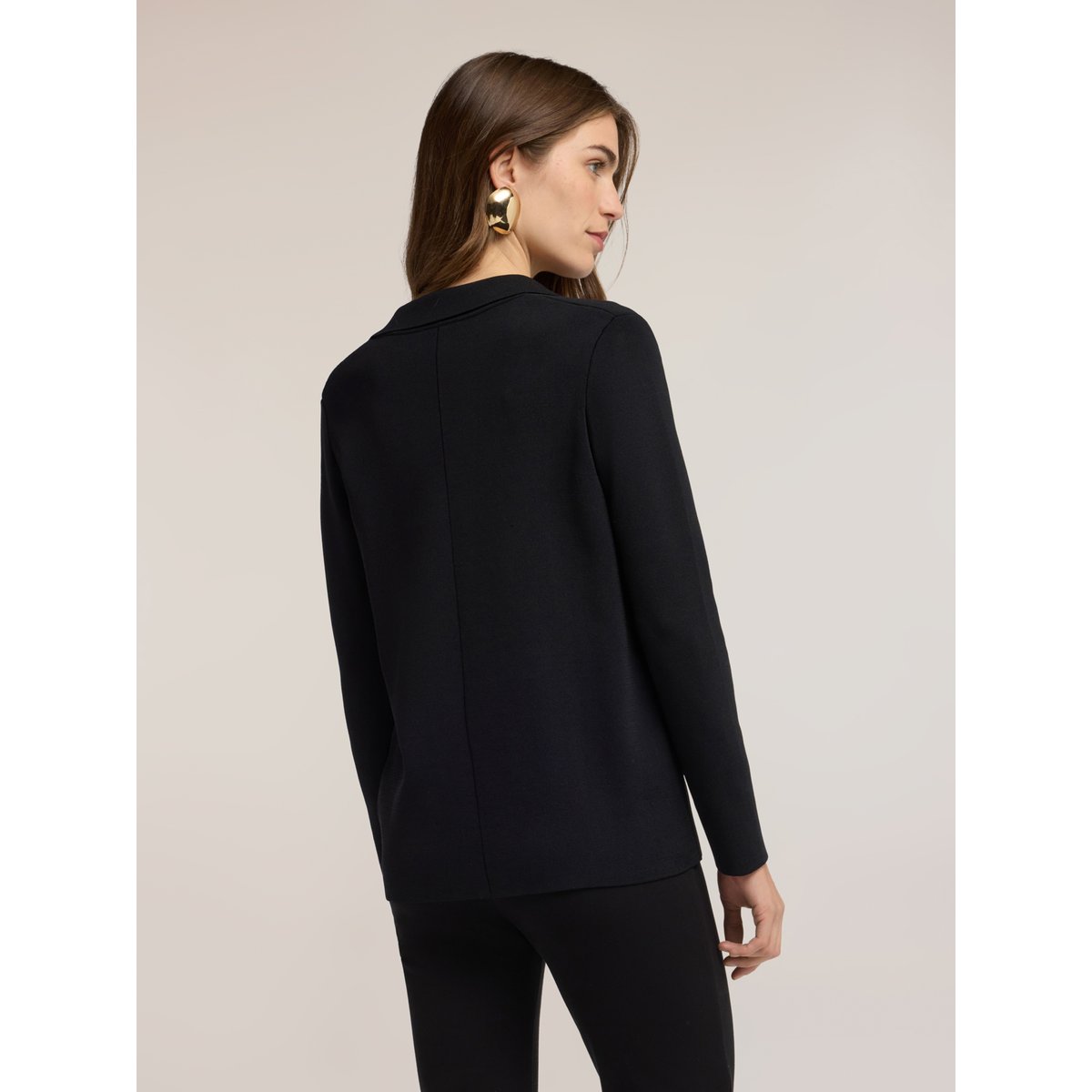 Cardigan double boutonnage noir, MOTIVI